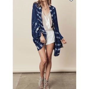 Blue and White Tie Dye Lovestitch Kimono
